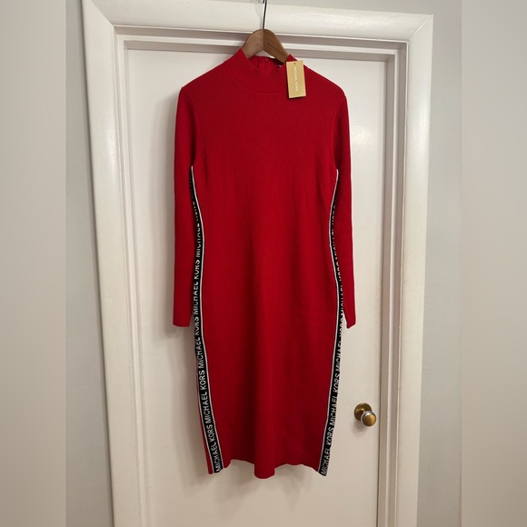 MICHAEL Michael Kors Dress - rib knit, mock neck - Picture 1 of 4